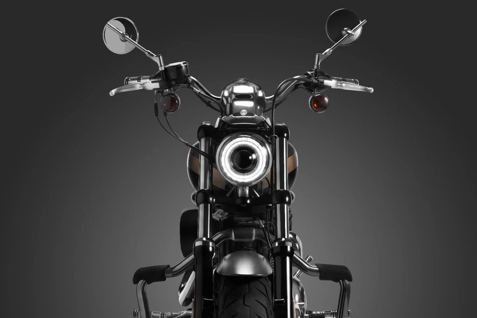 Faro LED de 5,75 pulgadas apto para Harley Davidson IRON 883 Harley Davids IRON 1200 Foto 2 de 4