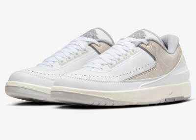 Nike Air Jordan 2 Retro Low Python Sneaker Schuhe 42.5 US 9 DV9956-100 Weiß