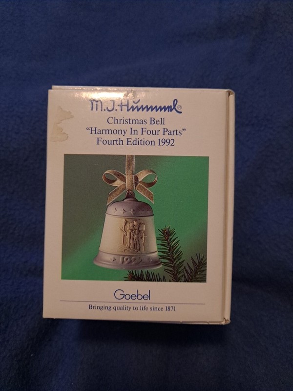 Goebel M J Hummel 1992 Christmas Bell Harmony in Four Parts 4th Edition EUC