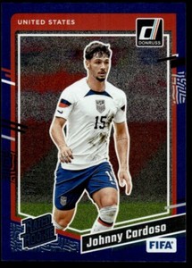 Johnny Cardoso Rated Rookie Blue 2023 Donruss #180 Card /49 USA