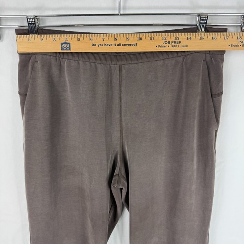 Pantalone Lululemon Softstreme vita alta donna 12 marrone gamba larga 30" cucitura interna - Foto 9 di 12