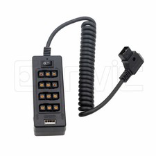 Camera D-TAP Power Splitter DC 12V 8V USB 5V Adapter Converter 1/4'' Screw Mount