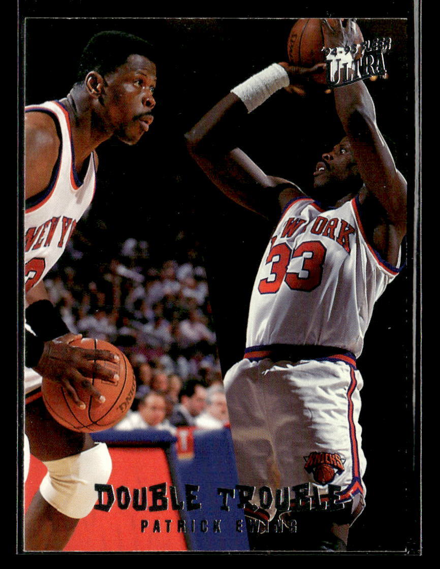 Patrick Ewing 1994-95 Ultra #2 Double Trouble New York Knicks