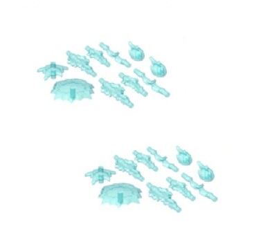 Lego 35032 Part Trans-Light Blue Power Bursts 10 Bag 2x (Multipack)