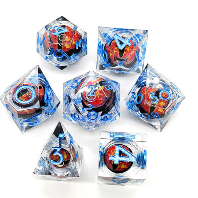 Longan Dice DND Board Game Dungeons & Dragons, Multi-Faced Set 7 Capsules