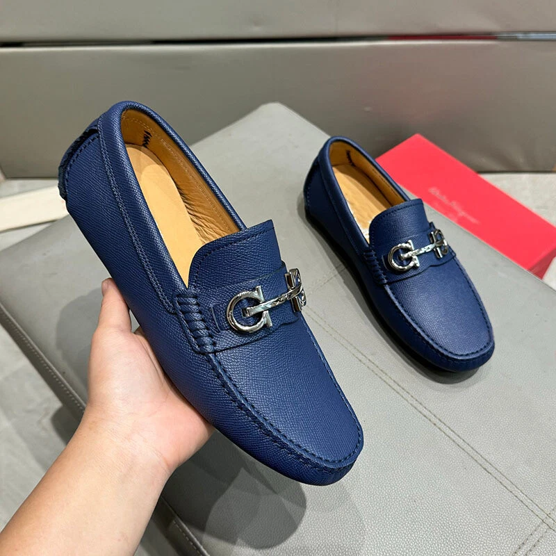 Salvatore Ferragamo Blue Dress Shoes for Men for sale | eBay