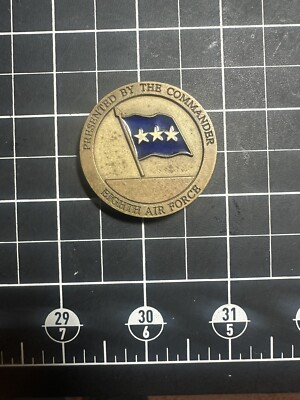 3 Star Commander 8th Air Force USAF Challenge Coin
