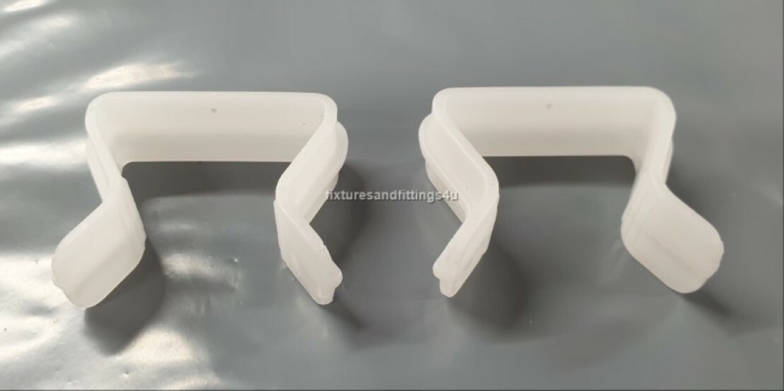 Divan Base U Clips for bed base 2 pack replacement clips double super