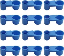 12Pcs Automatic Bird Drinker Feeder Plastic Bottle Cup for Poultry Cage Supplies