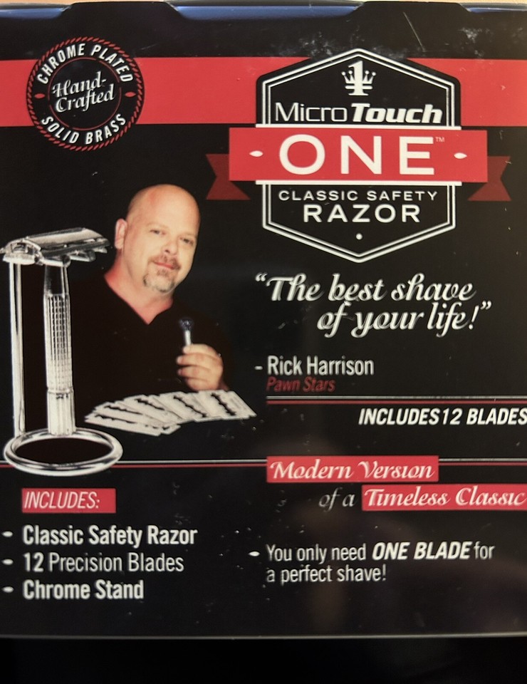 Micro Touch Safety Razor Chrome Rick Harrison Pawn Stars As Seen on TV ...