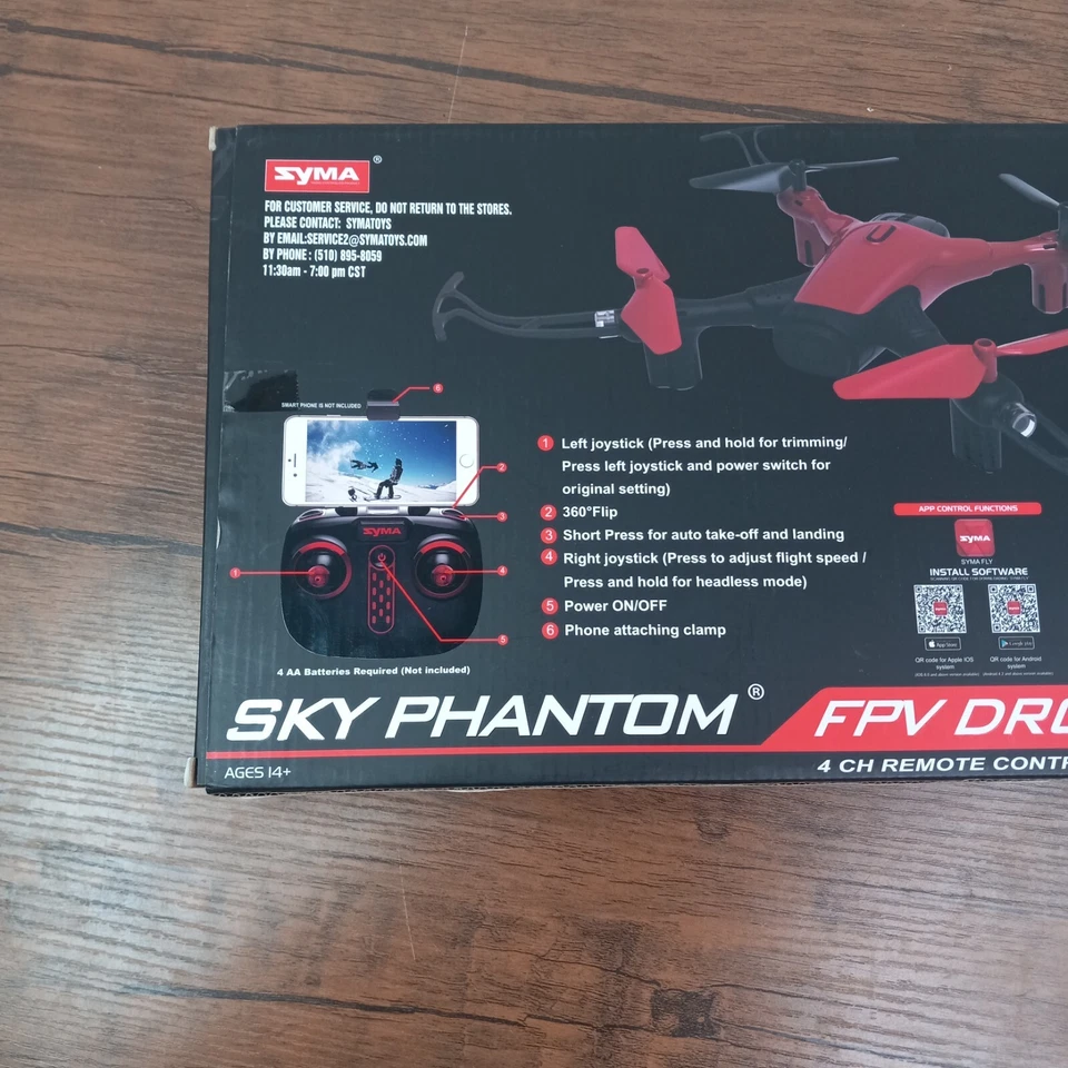 Sky Phantom Remote Control Drone | Open Box | Easy to Fly - Image 4 of 4