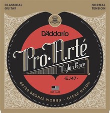 D'Addario EJ47 Pro-Arte Nylon classical guitar strings, 80/20 Normal Tension