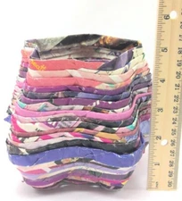 Decorative Bowl Made From Magazines Colorful Upcycled Multi-Colored Art Bowl