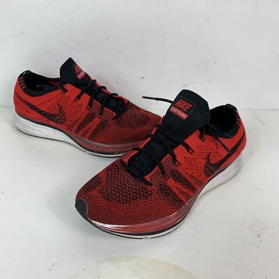 Nike Flyknit Trainer University Red Black Shoes Mens Size 10 Running AH8396-601 Nike Flyknit Trainer University Red Black Training Sneakers  main image 4