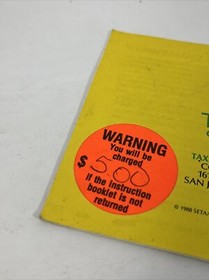 Burai Fighter NES-UF-USA Nintendo Folleto de instrucciones Manual solamente