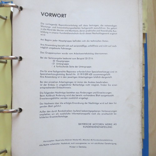 BMW 5er E12 518 - 520i 4-Zyl. Werkstatthandbuch Reparaturanleitung Stand 06/1979 - Bild 2 von 4