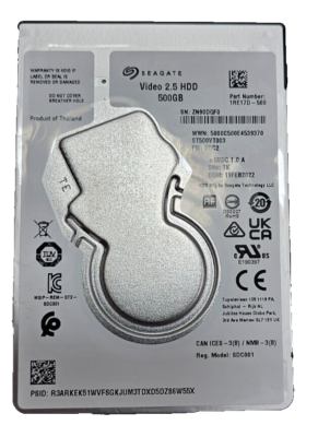 Seagate Video 2.5 HDD 500 GB 5400 RPM 2.5