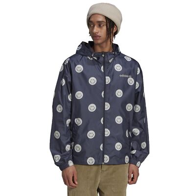 Adidas Originals AOP Windbreaker Jacket Smiley Mr. Happy Dots | eBay