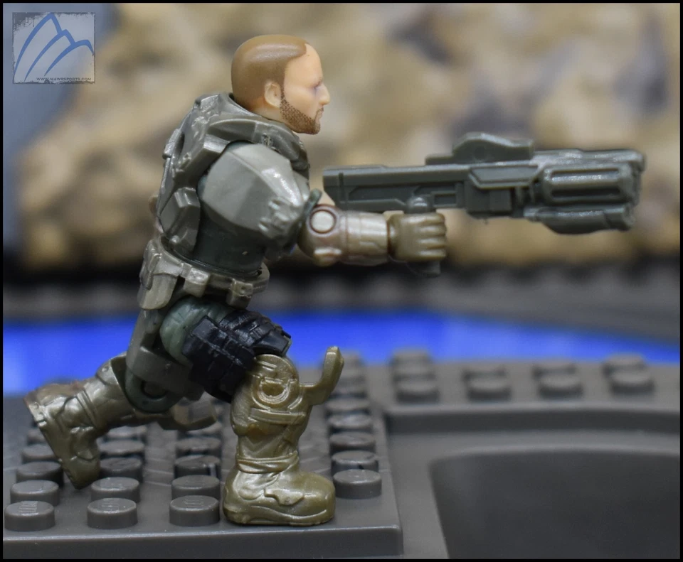 MINIFIGURA HALO MEGA BLOKS CONSTRUX UNSC HEROES SERIE 2 SARGENTO FORJA DPJ77 Foto 4 de 4