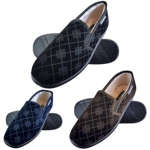 tartan moccasin slippers