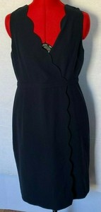j crew navy scalloped dress