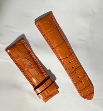 Unbranded Watch Band 22 mm Brown Croc Embossed Leather  GR