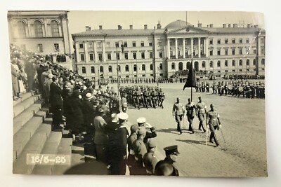 Antique Photograph May 16 1925 Peasant March Location in Helsinki Finland FF479