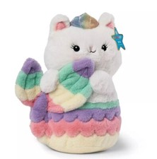 FAO Schwarz Glow Toy Plush LED with Sound Meowmaid 12" Stuffed Animal NWT