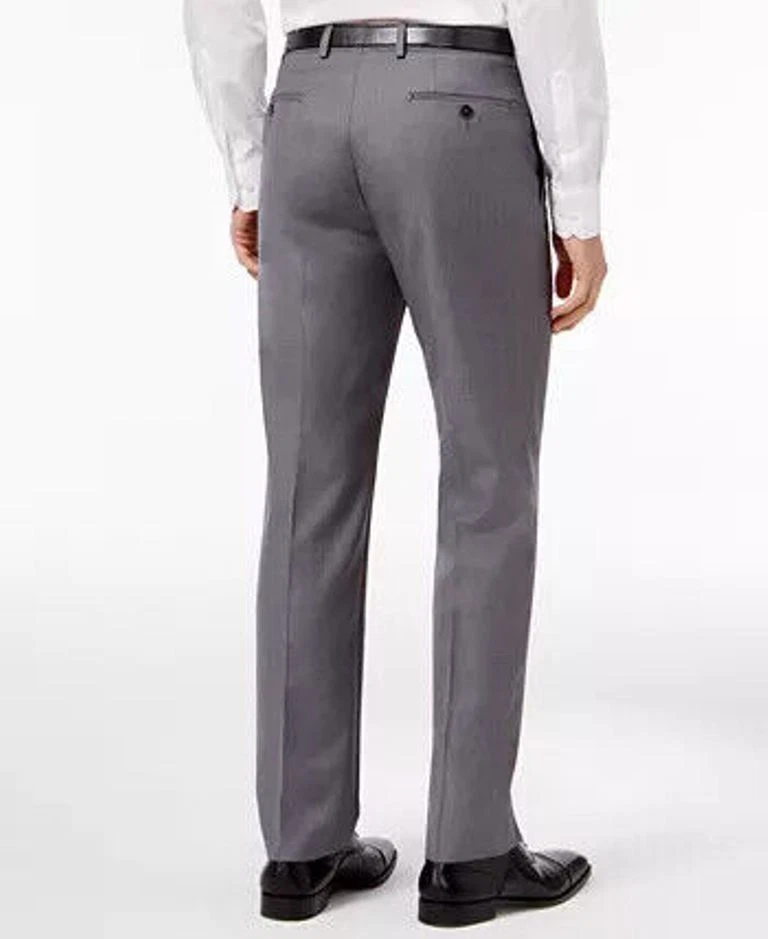 Calvin Klein Men s Slim Fit Dress Pants Medium Grey 40W 30L eBay