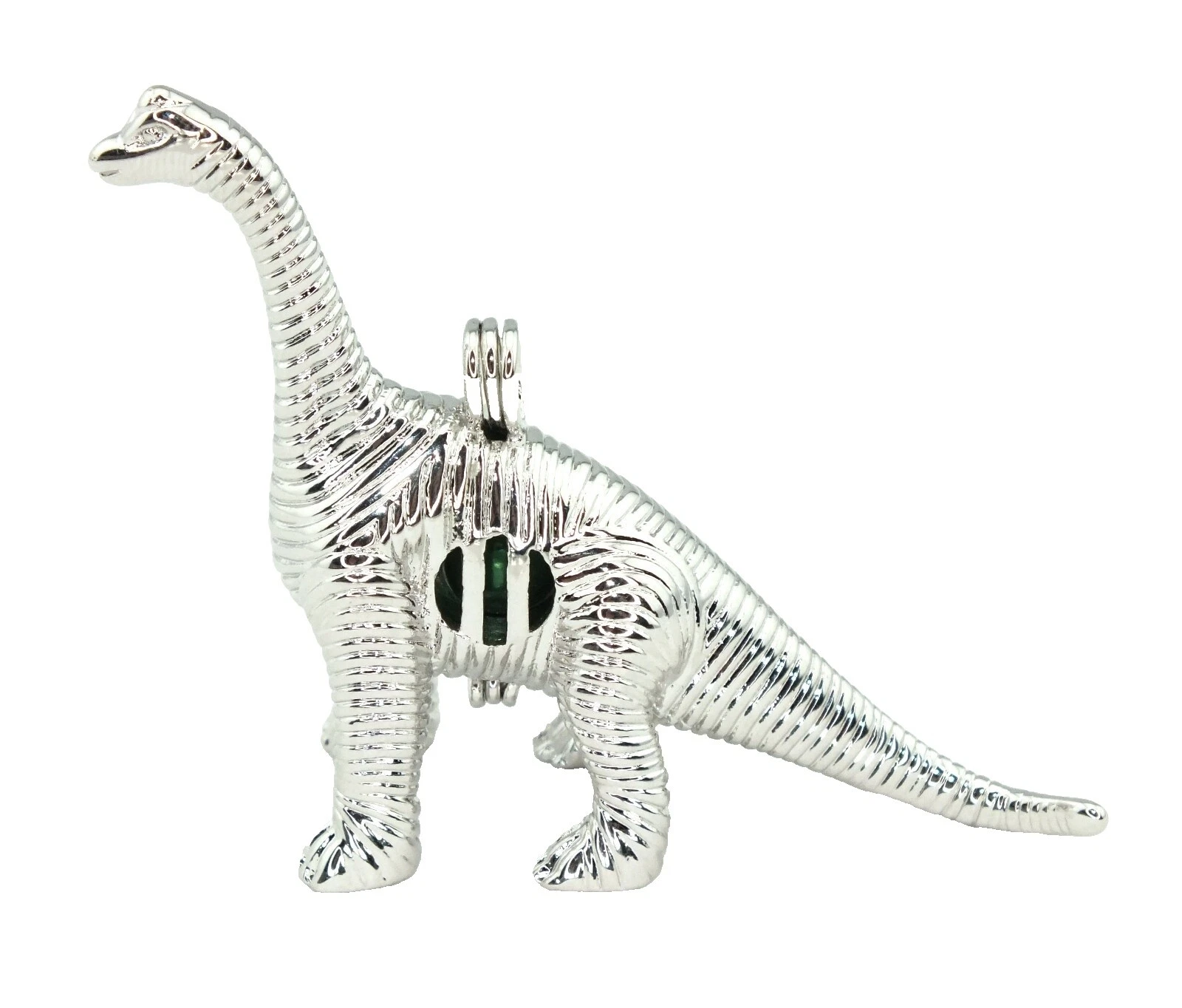 Medallón plateado plata Vida Marina Collares y colgantes De moda