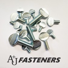 THUMB SCREWS ALL SIZES M5 M6 M8 M10 BZP STEEL UN-SHOULDERED 5 10 25 50 100 PACK