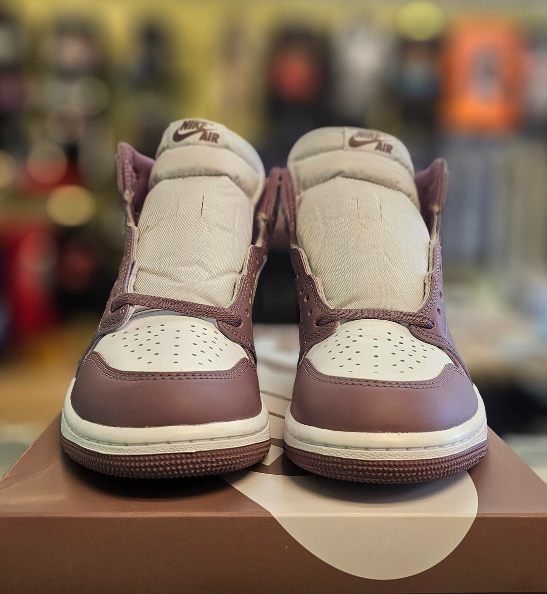 Nike DZ5485-105 バスケットボールシューズ 10.5 Air Jordan 1 Retro High OG DZ5485-105 Men's Mauve Leather