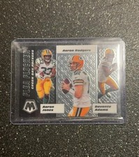 Green Bay Packers A. Jones A. Rodgers D. Adams Mosaic Flea Flicker Card #FF8