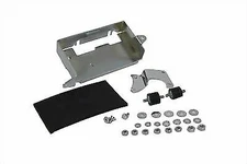 Chrome Battery Carrier Kit for Harley Davidson by V-Twin