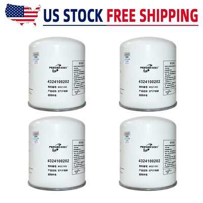 X4 For Volvo Peterbilt Western Star Mack Freightliner Kenworth Air Dryer Filter