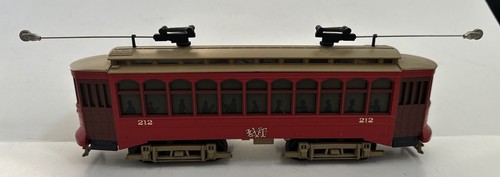 MTH RAIL KING O Scale 30-2512-1 O-27 BRILL SEMI CONVERTIBLE TROLLEY 212 W/Sound - Picture 4 of 7