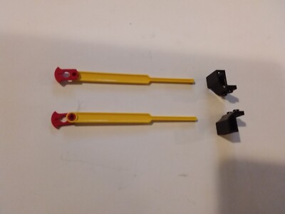 LEGO Eisenbahn 4,5 V 12 V, 2 x Pleulstange m. Halterung, Zug 725,Vintage, gebrau