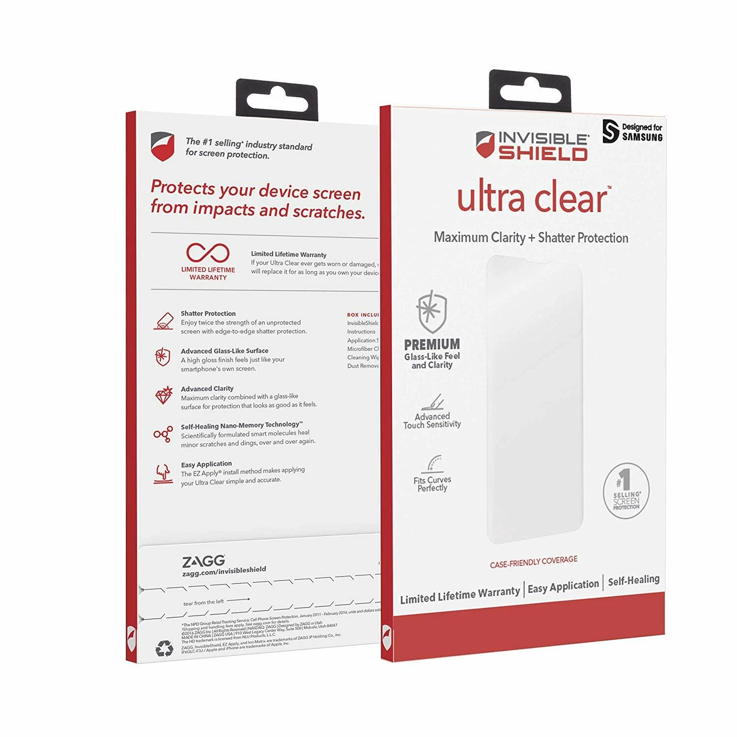(10 PACK) ZAGG InvisibleShield Ultra Clear Screen Protector Galaxy S10 ONLY