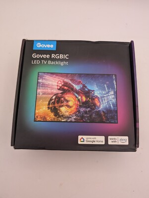 Govee RGBIC LED TV Backlight H6168 (Fits 55-65'' TVs), New In Box