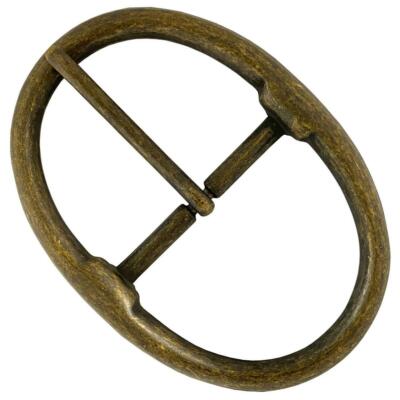 Belt Buckle Antique Brass Classic Center Bar Buckle Fits 1-3/4''(45mm) Belt Strap
