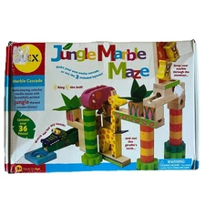 VTG Alex Toys Jungle Marble Maze Animal Stacking Blocks Complete w/ Box