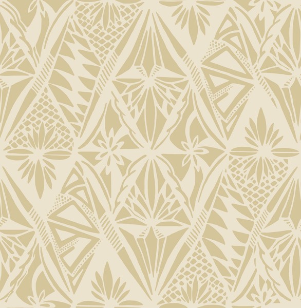 Fd27211_Harmony Floral Artdeco Goldene Fine Decor Tapete-image