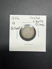 1886 Seated Liberty Dime Coin / G / Silver