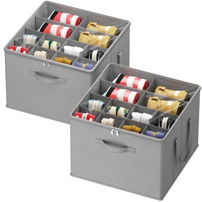 Lifewit Shoe Storage Organizer Closet Fabric Large Shoe Box Storage Clear Cover