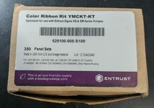 Entrust / Datacard 525100-001-S100 YMCKT Color Ribbon Kit  - New