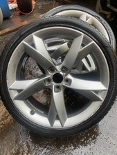 GENUINE AUDI A5 8T  19" INCH Y SPOKE silver ALLOY WHEEL X1 8T0601025F no cracks 