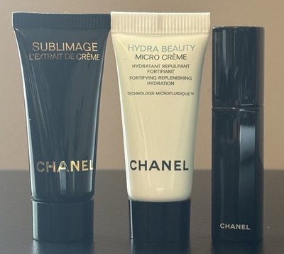 CHANEL Sample Lot: Sublimage L'Extrait Creme, Hydra Micro Creme, Noir Mascara
