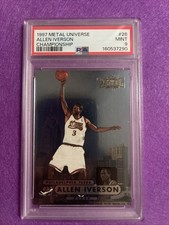 1997-98 Metal Universe Championship - Allen Iverson #26 PSA Mint 9