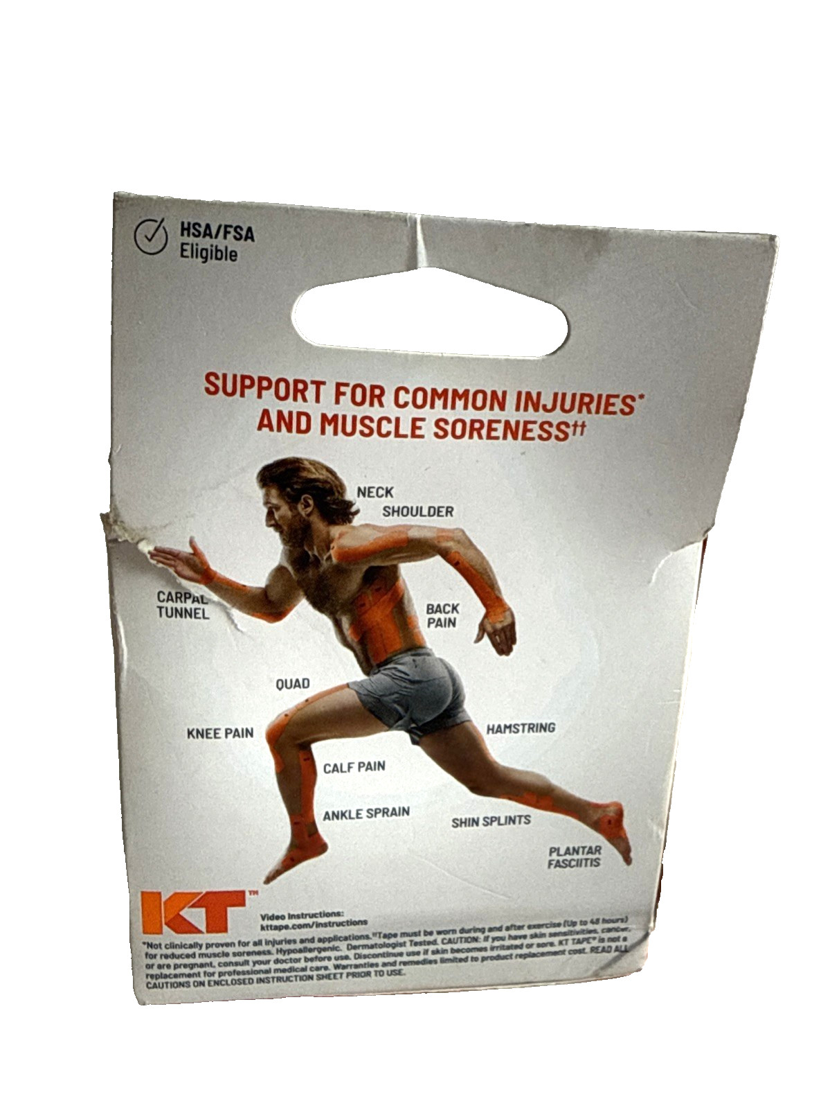 KT TAPE Precut Elastic Kinesiology Tape - Black ~ 20 2" x 10" Strips