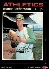 1971 Topps #84 Marcel Lachemann Athletics 3 - VG